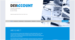 Desktop Screenshot of devaccount.be